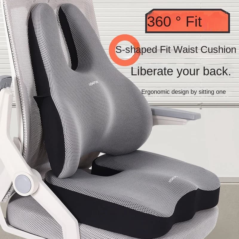 Cuscino per sedile in memory foam, cuscino per schienale, cuscino per sedile da ufficio, cuscino per la vita dell'auto, cuscino ortopedico, cuscino posteriore, cuscino per la casa