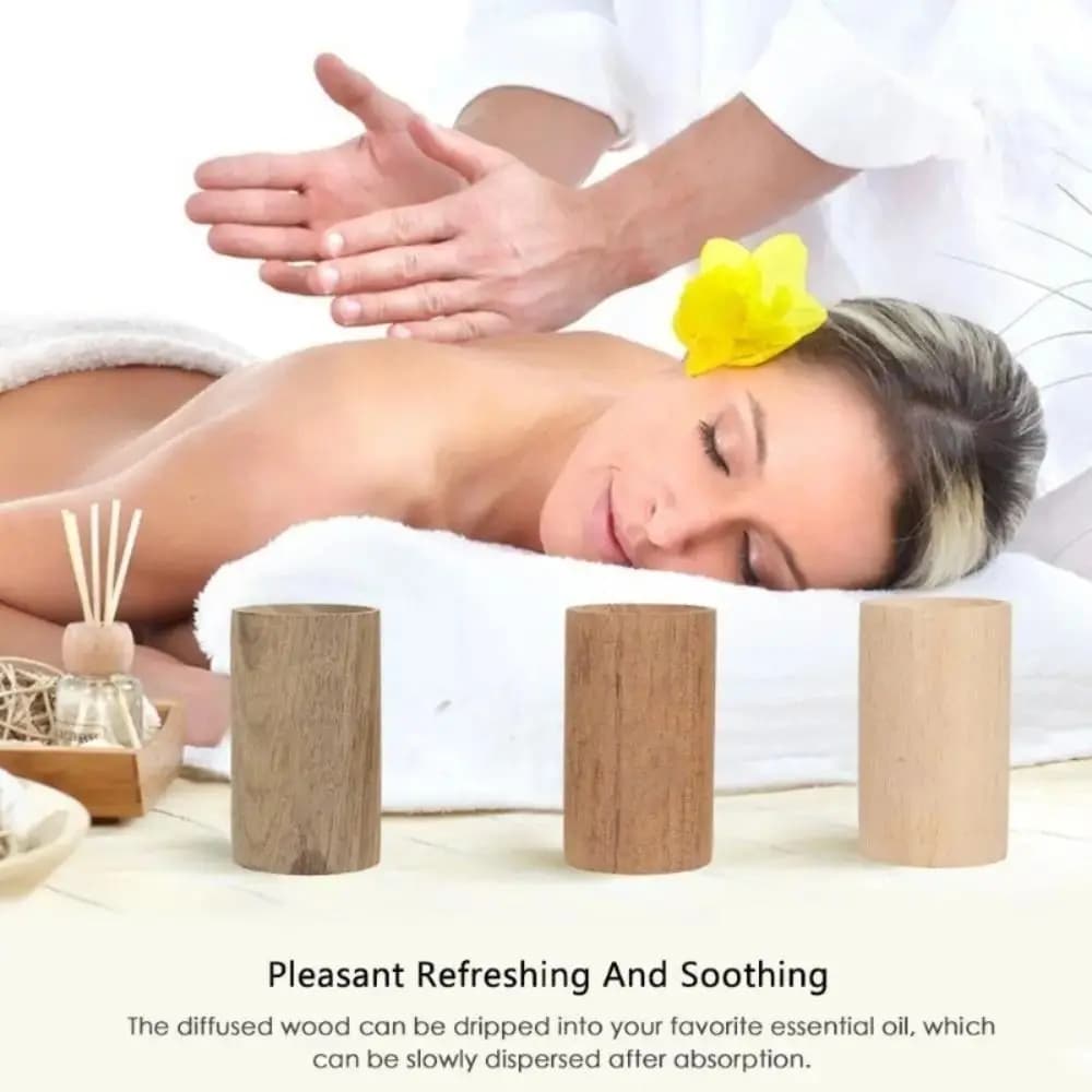 Durable Wooden Essential Oil Diffuser Refreshing Sleep Slowly Volatile Aromatherapy Inhaler Long-lasting Floral Wood Ornaments