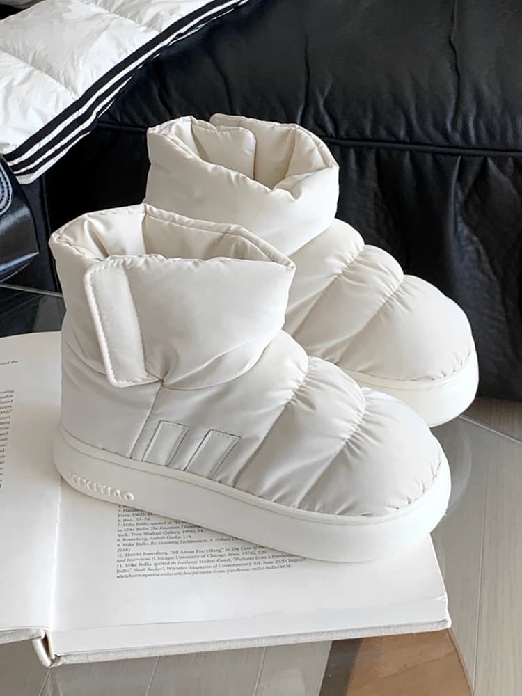 Fashionable Sporty Winter Snow Boots Men's Waterproof down Cloth Thick Bottom Short Boots Cotton Shoes Trendy Cool