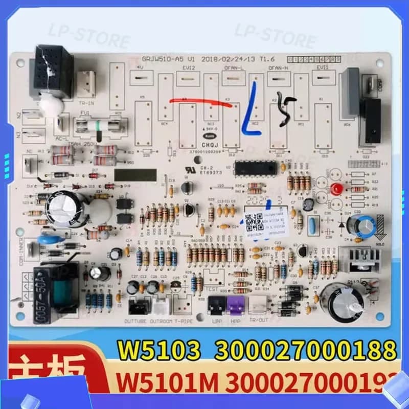 Motherboard for Air Conditioner GRJW510-A5 300027000188 W5103 Computer Board W5101M 300027000192 Replacement Part