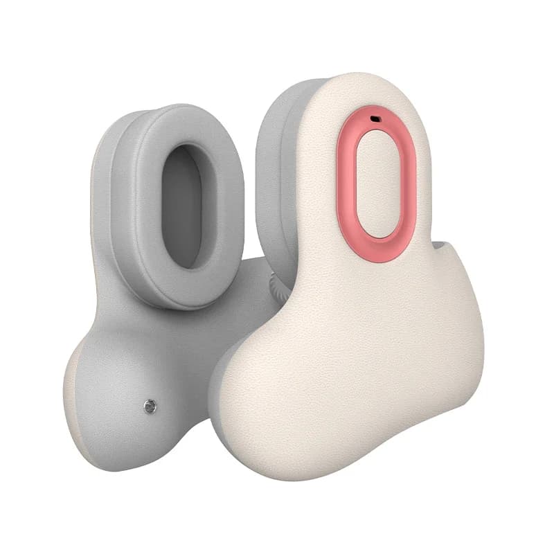 Cuscino da Collo Multifunzione 2-in-1 con Cancellazione del Rumore, Musica, Compressione Calda e Vibrazione, Nuovo Gadget per Riduzione del Rumore e Massaggio