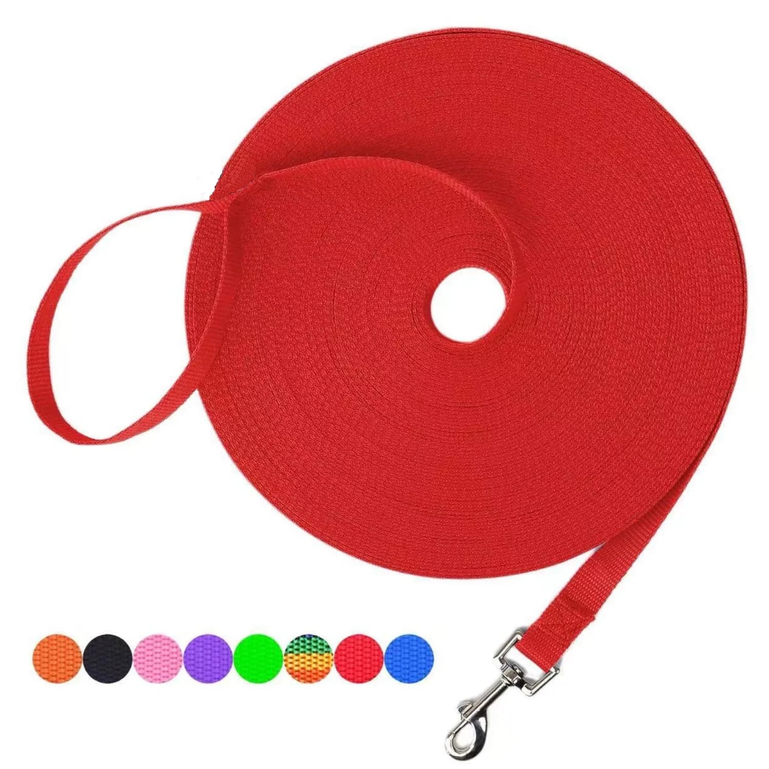 Guinzaglio per Addestramento Cani da 4,5-30M, Nero, Resistente, per Richiamo Animali Domestici, Agility, Campeggio, Gioco in Giardino, Passeggiate all'Aperto