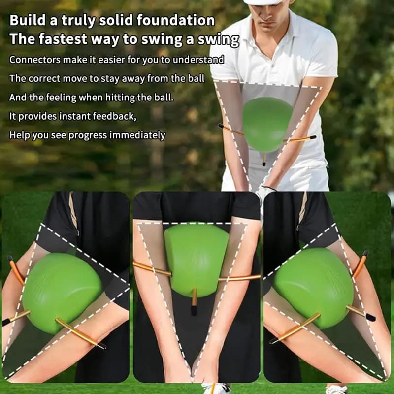 Correttore di Postura per Swing da Golf, Trainer per Swing con Palla, Correttore per Swing a Ali di Pollo, Accessori per Chipping da Golf