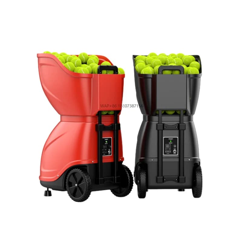 9001 Macchina robot telecomandata portatile in ABS con imbracatura per palline da tennis professionale per servire il padel da allenamento