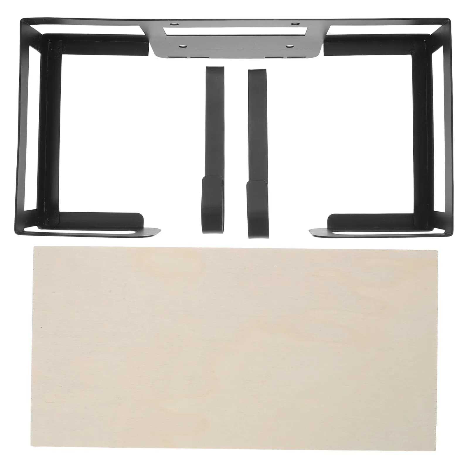 Ironing Board Wall Mount Hanger Removable Hooks Space Saving Iron Storage Rack for Laundry Room Home Organization Wall Mounted