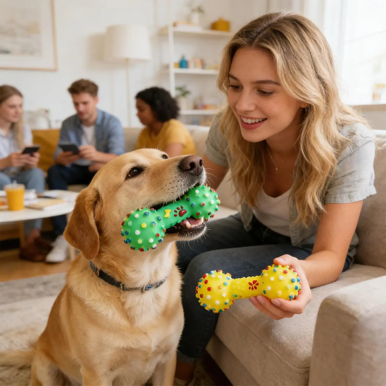 Giocattoli da Masticare per Cuccioli, Interattivi e Naturali, per Ridurre la Noia e Allenare Cani di Piccola Taglia, per Uso Interno ed Esterno