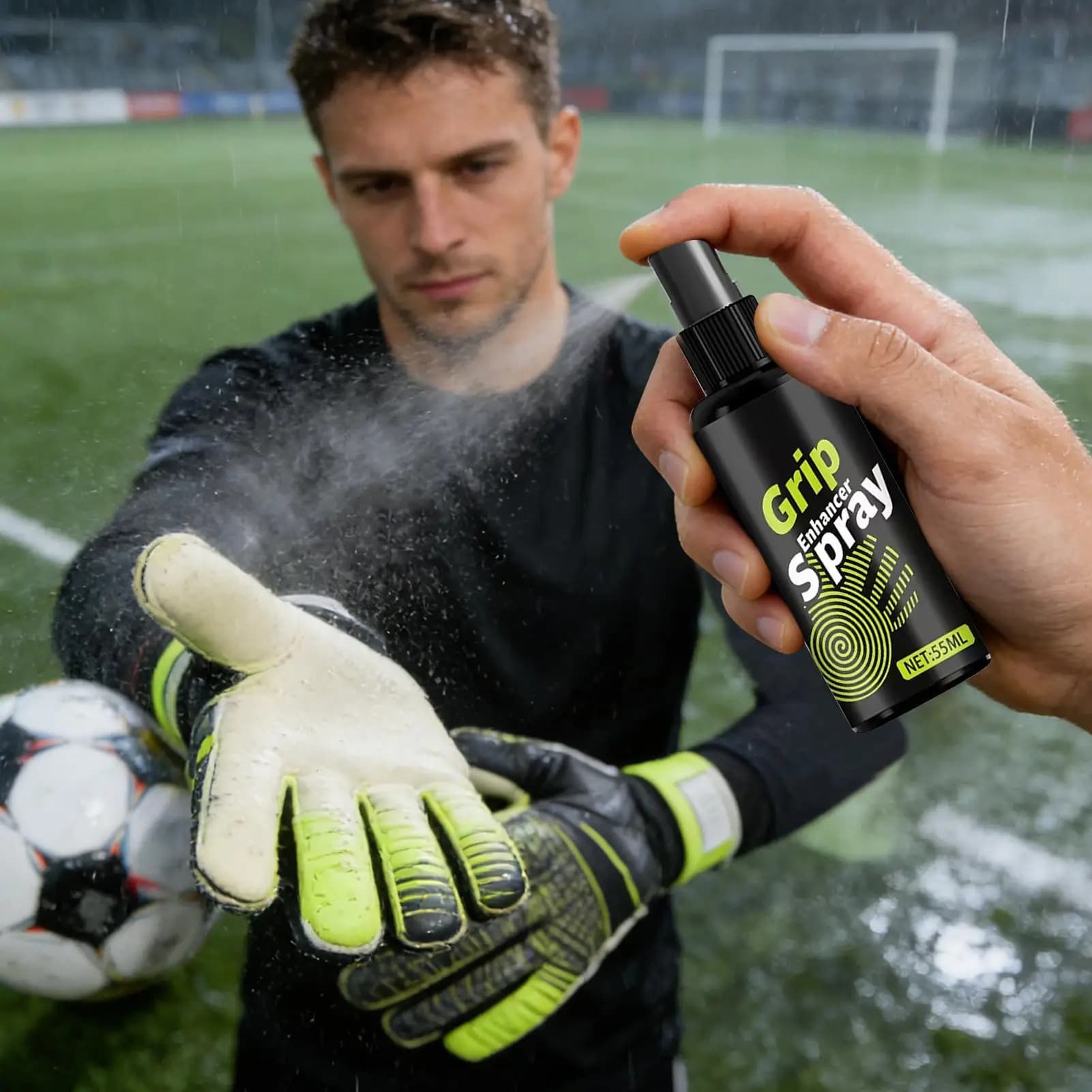55ml Anti-slip Glove Adhesive Spray - Improve Football Training, Volleyball, Baseball, Boxing, Golf - For Children and Boys