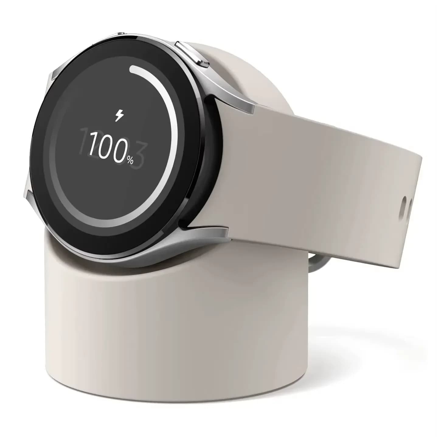 Compatibile con Samsung Galaxy Watch 7 Supporto per caricabatterie 40 44 46mm Galaxy Watch 3 4 5Pro 6 Supporto per ricarica in silicone Base di ricarica