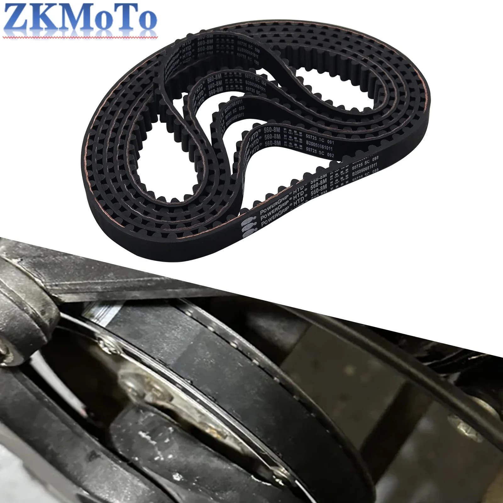 Motocross Bici Elettrica 560mm 8M Cinghie di Trasmissione Cinghia di Trasmissione Per Sur-Ron Surron Sur Ron Light Bee S & Light Bee X Universale