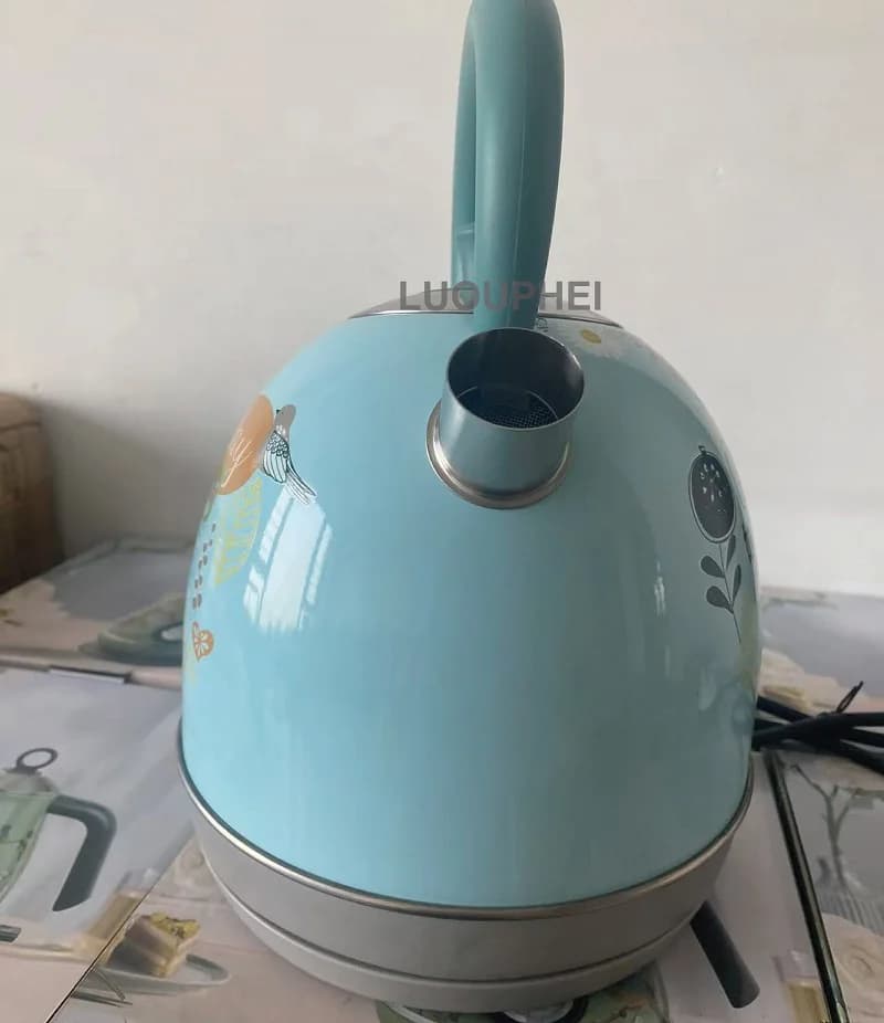 1,8L European Style Electric Kettle with Temperature Display, 304 Stainless Steel Teapot for Home, Automatic Switching, 220V