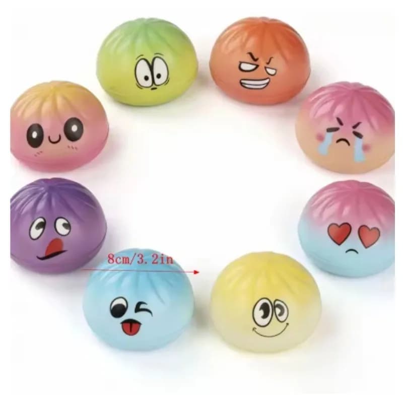 Best-Selling Buns, Internet Celebrity Gold Powder, Cute Stress Relief, Venting Style, Imitation Office Toy Blind Box Squeeze Fun