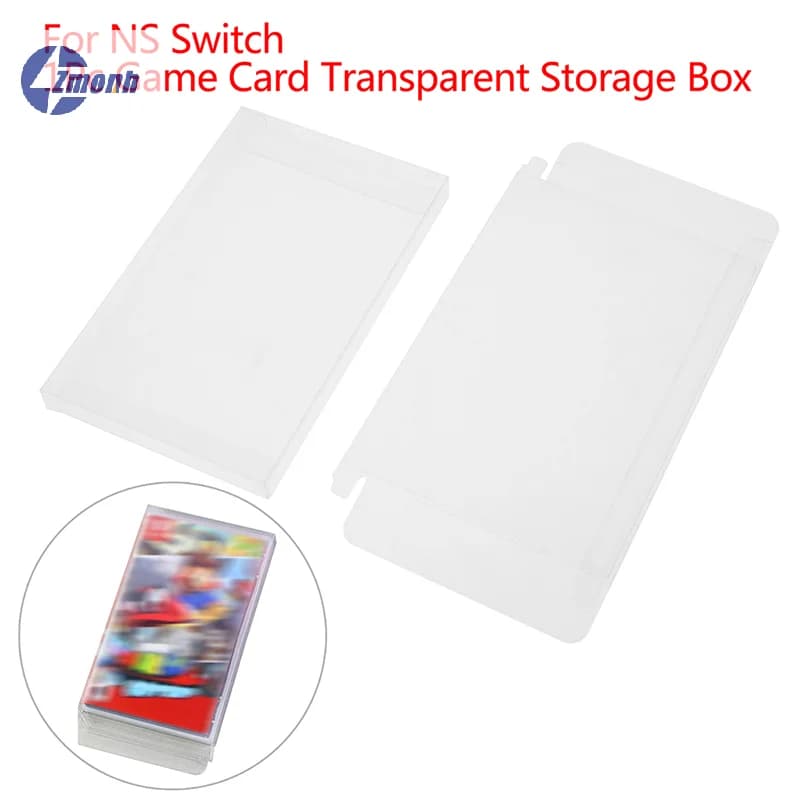 Nuovo! Custodia Protettiva Trasparente in PET per Schede di Gioco, Scatola Colorata per Collezione e Conservazione, Compatibile con NS Switch