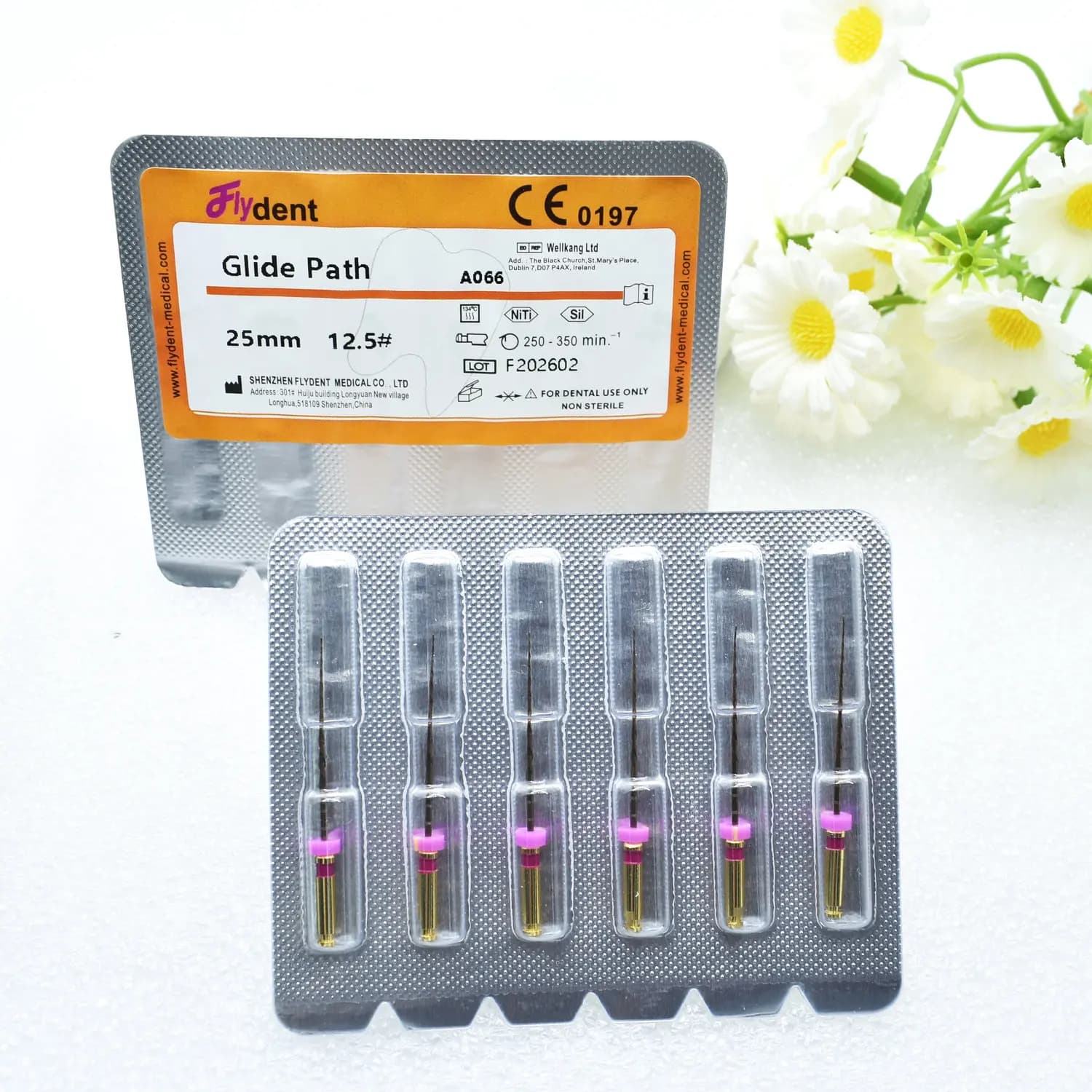 Rotating endodontic files for endodontic motor, Path Glide file, dental whitening tool