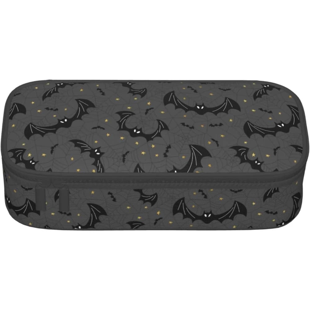 Astuccio per matite con ragnatela di pipistrelli neri Astuccio per piccoli oggetti Portapenne Astuccio per cancelleria Astuccio per ufficio scolastico Viaggio Conservazione quotidiana
