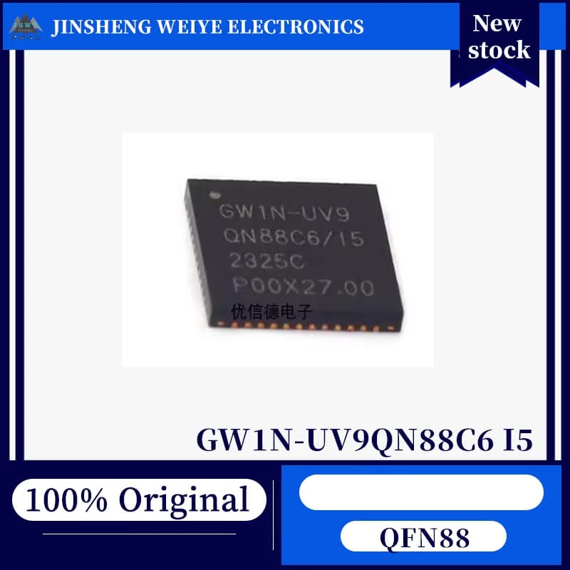 (1/5 pezzo) GW1N-UV9QN88C6/I5 QFN-88 FPGA con architettura Flash non volatile, chipset originale nuovo al 100%