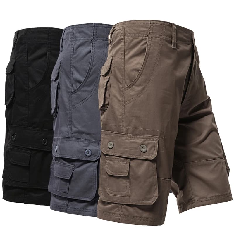 Pantaloncini Cargo da Uomo Taglie Forti, Sportivi, al Ginocchio, Classici, Streetwear Hip Hop, Dritti e Larghi