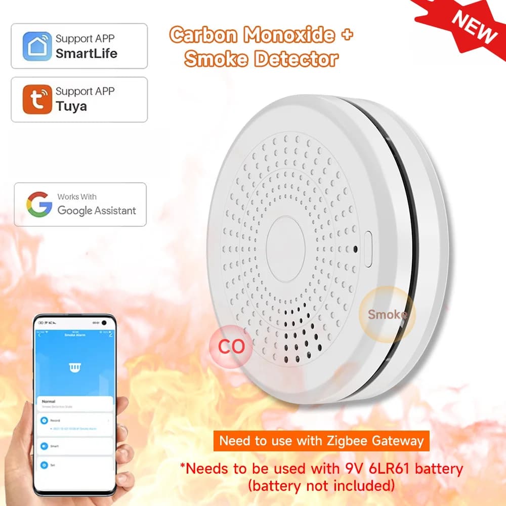 NUOVO RILEVATORE WIFI di CO e Gas Combustibili, Monitor per Rilevamento Perdite di CO, GPL, Metano in Cucina