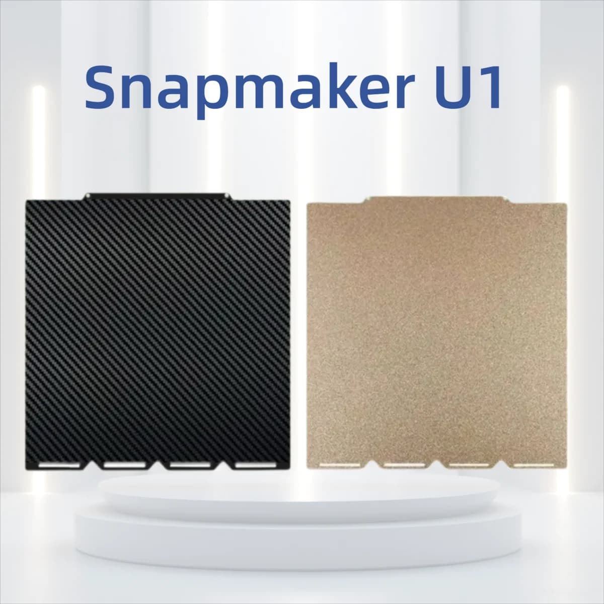 ENERGETIC Snapmake U1 Piastra di costruzione magnetica 276x293mm Lamiera di acciaio flessibile bifacciale PEI strutturata + letto termico liscio PEO/PET