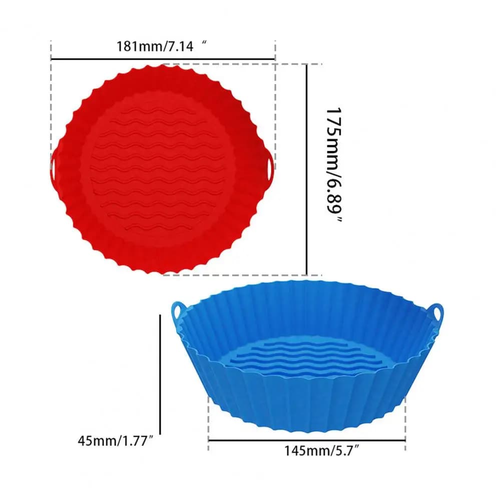 Silicone Air Frying Sheet with Handles Folding Mats for Steam Frying Heat Resistant Non-stick Baking Sheet for Food Use