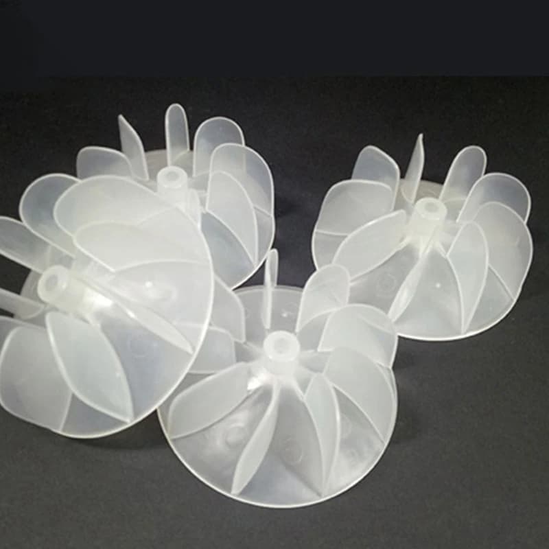 Mini pale del ventilatore per asciugacapelli Mini pale del ventilatore in plastica Piccola potenza Asciugacapelli Foglie del (10