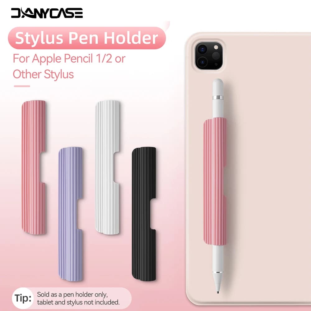 Cover portapenne in silicone (USB-C) Apple Pencil 1a/2a generazione Adesivo forte attaccato alla custodia del tablet del stilo