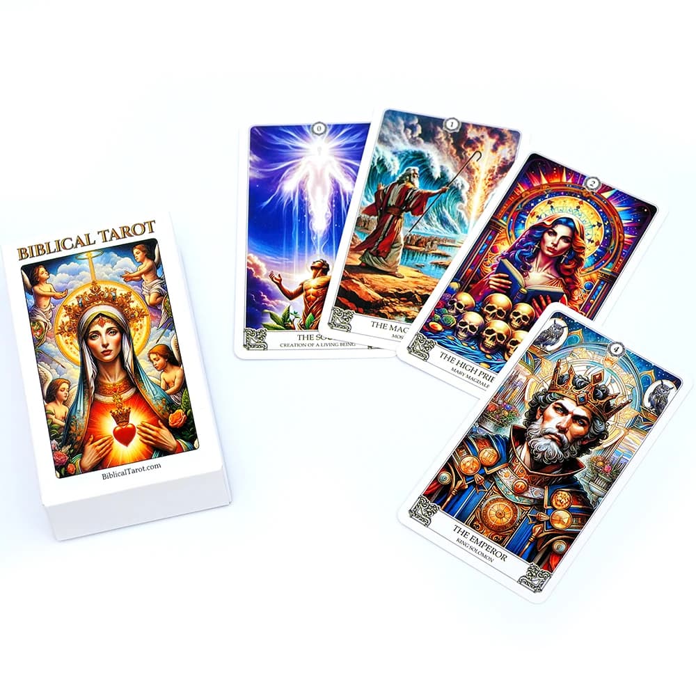 Carte dei tarocchi biblici Carte Oracle Giochi da tavolo Illustrazione Divinazione Saggezza Carte Oracle Festa Giocattolo da tavolo Intrattenimento Tempo libero