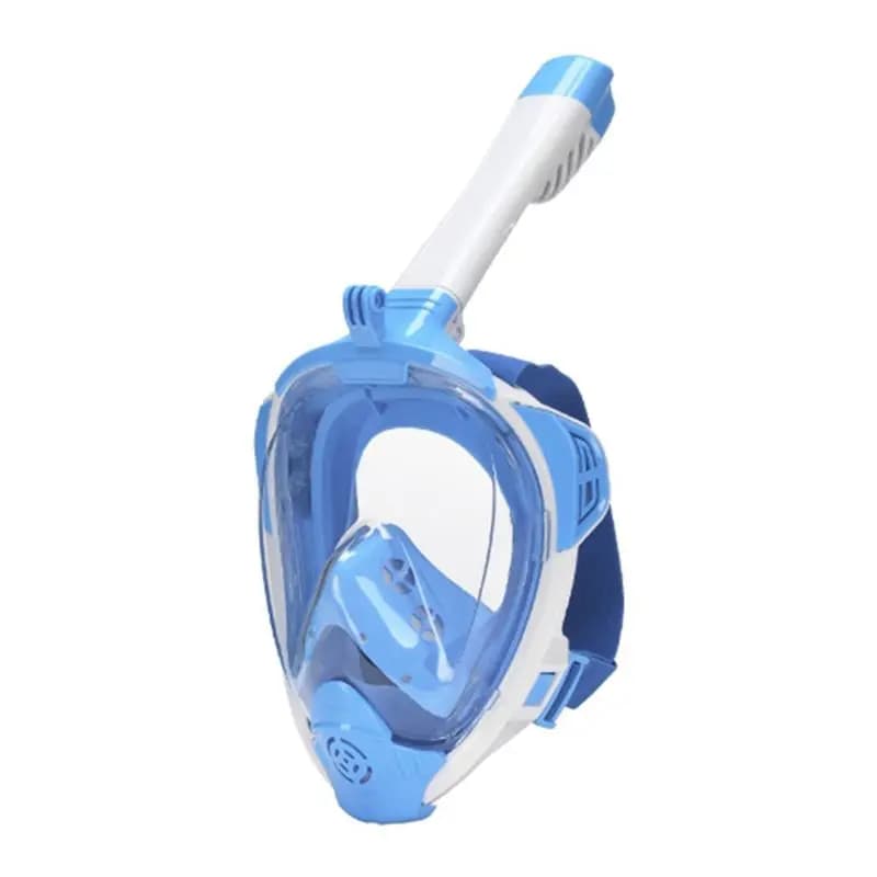 AEB0-Underwater Snorkeling Full Face Children Swimming Mask Set Safe Breathing, Suitable For Snorkeling And Swimming