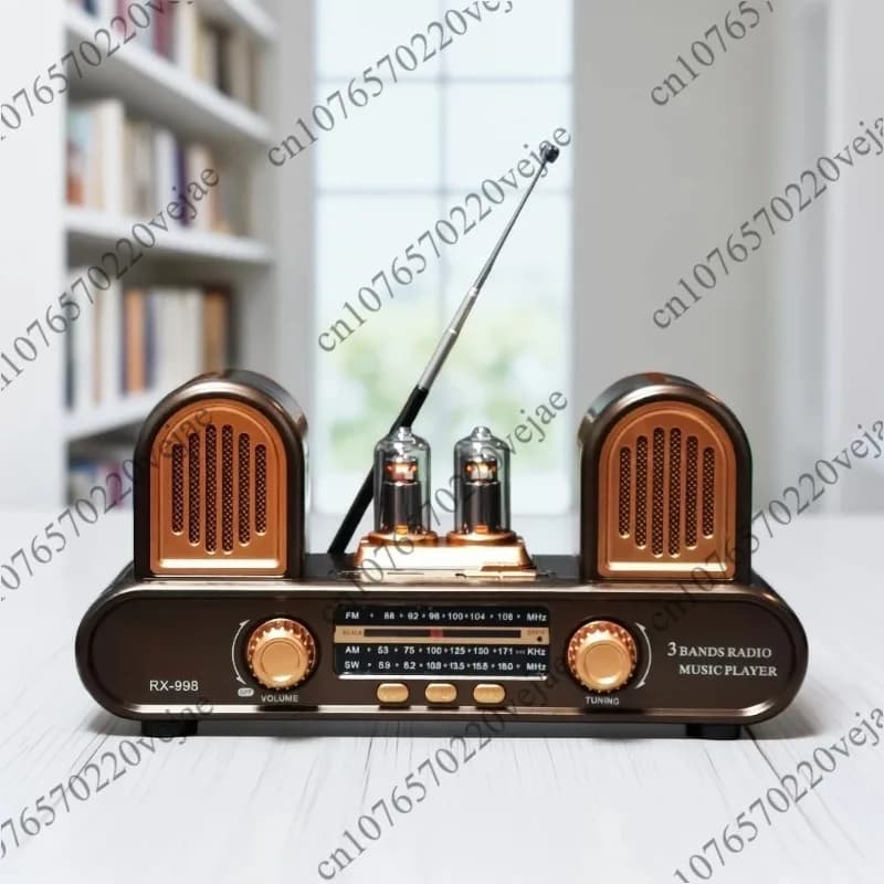 Radio stereo a due canali FM, onde medie, onde corte, altoparlante Bluetooth