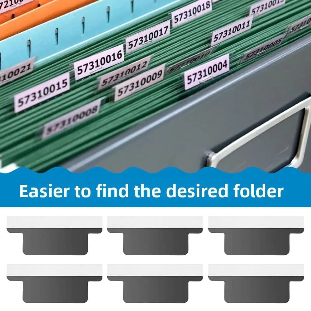 25 Etichette Adesive per Indice, Separatori per Pagine, Cartelle per Archiviazione Documenti, Etichette per Organizzazione