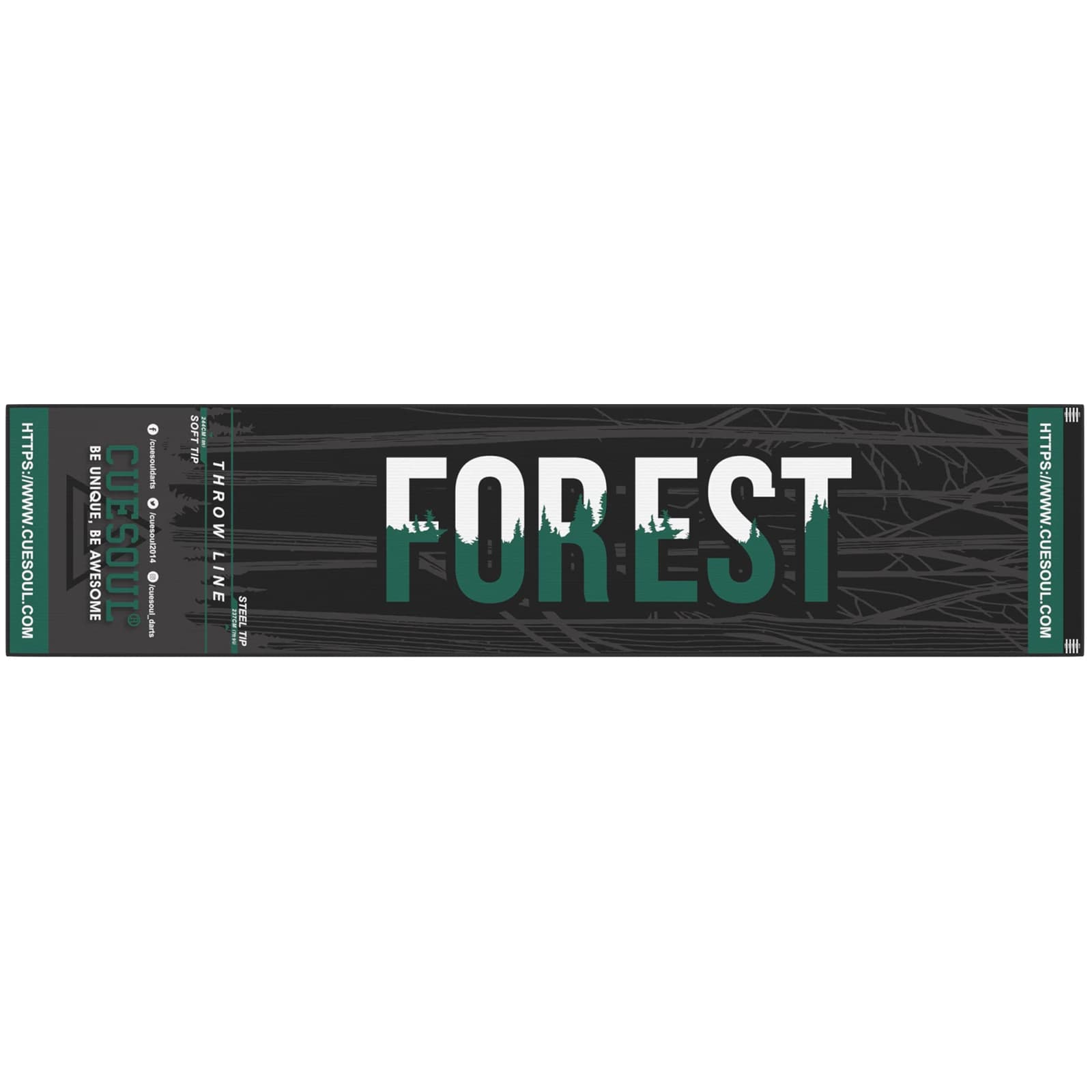 Il tappetino per freccette resistente CUESOUL'FOREST'Design include la linea di lancio ufficiale con punta morbida e in acciaio