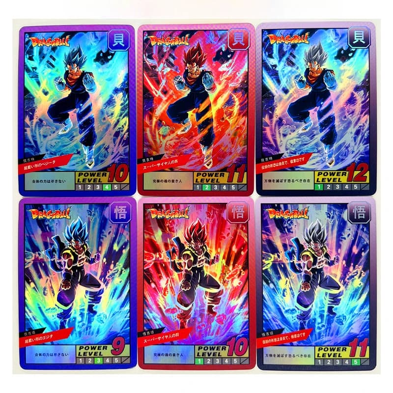 55 pz/set Goku Vegeta Super Saiyan Heroes Battle Burst Card Ultra Instinct Game Collection Cards