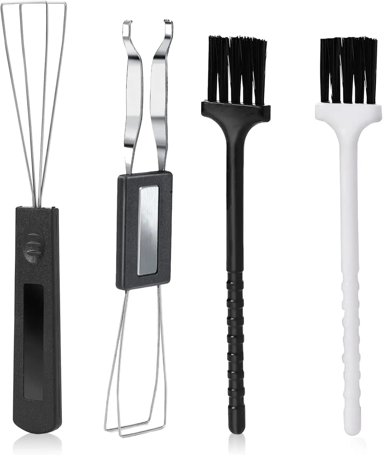 1 set of tools to remove keypads, 2 stainless steel cover extractors with 2 keypad brushes for mechanical keyboard.