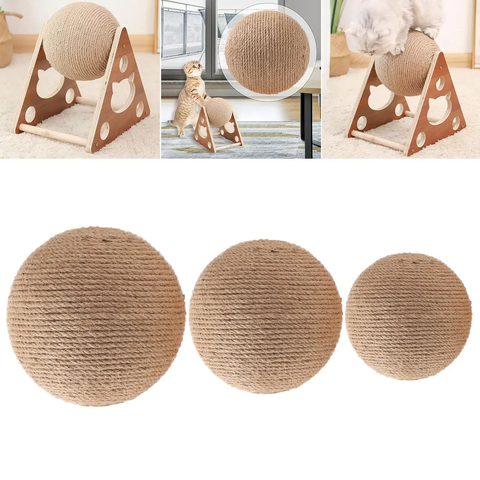 Cat Scratching Ball Exercise Wear Resistant Kitten Interactive Toy