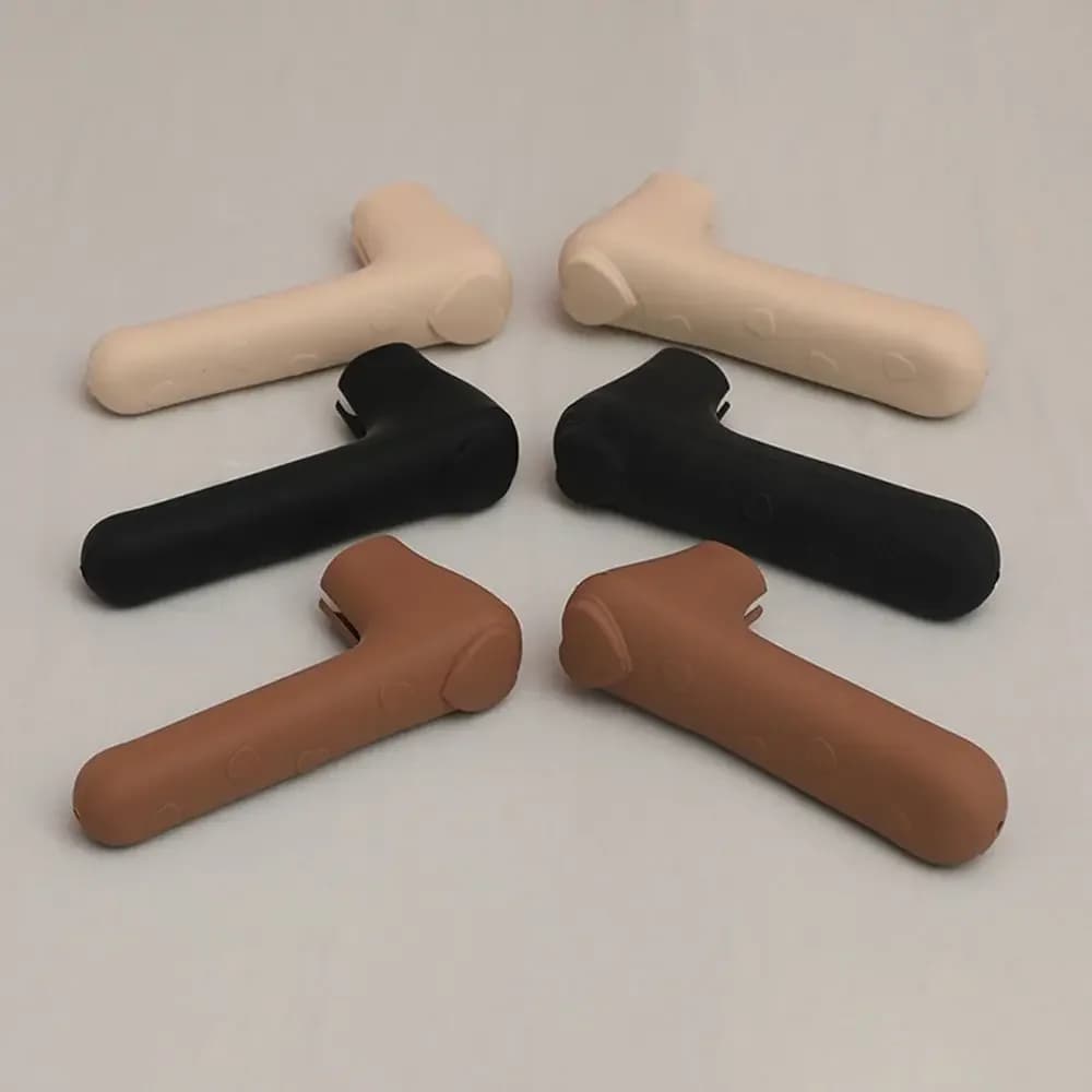 Copertura della maniglia della porta in silicone Antiscivolo Manicotto della maniglia della porta antistatico Silenzioso Anti collisione Protezione della maniglia della porta di sicurezza per bambini Casa