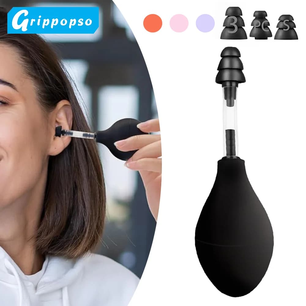 Strumento per la pressione dell'orecchio Grippopso Riduce la tensione Strumento per la pressione dell'orecchio colorato Strumento portatile per la pressione dell'orecchio interno in silicone per il mal di testa