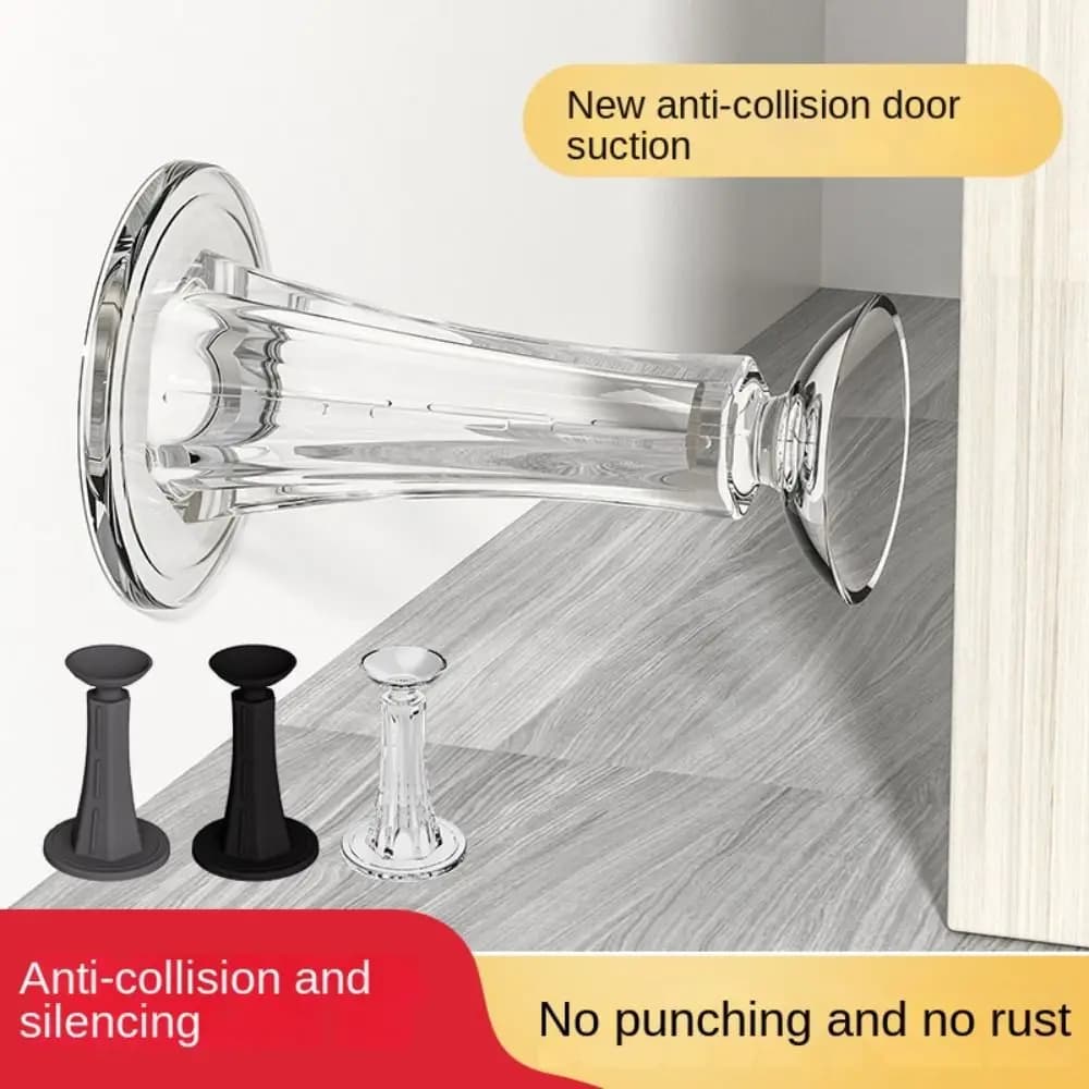 Fermaporta antiperforazione supporto per porta autoadesivo Anti-collisione silenzioso protezioni per pareti a ventosa per porta in Silicone
