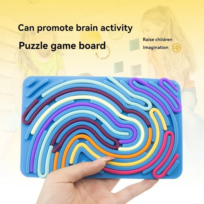 Nuova Tavola Sensoriale in Silicone Colorato per Bambini, Giocattolo Montessori per lo Sviluppo delle Abilità Motorie e il Sollievo dallo Stress