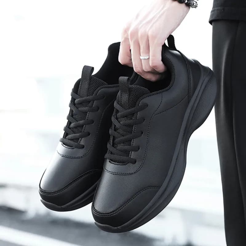 Sneakers da uomo in pelle leggera, scarpe casual basse per uomo e donna, scarpe primaverili per il tempo libero, camminata e corsa, scarpe da coppia