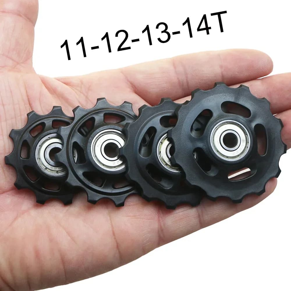 11T 12T 13T 14T Cuscinetto MTB Ruota guida posteriore per bicicletta Bici da strada Jockey Deragliatore posteriore Puleggia Rullo per Shimano Sram Kit di riparazione