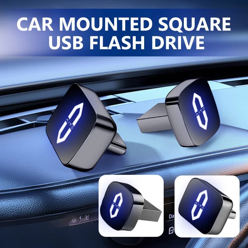 Car Dashboard Portable Storage 32GB/64GB Square USB Flash Drive For Aito M5 M7 2022 2023