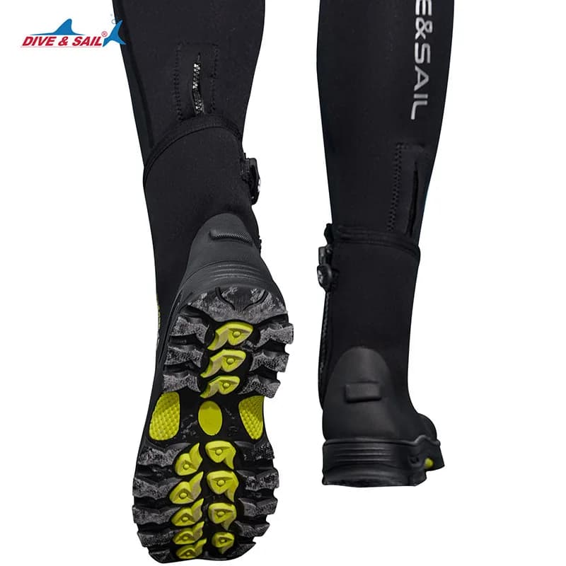 Scarpe da Sub Alte 2026 da 5MM per Uomo e Donna, Antiscivolo Vulcanizzate per Snorkeling e Surf, con Cerniera Laterale, Calde per la Pesca