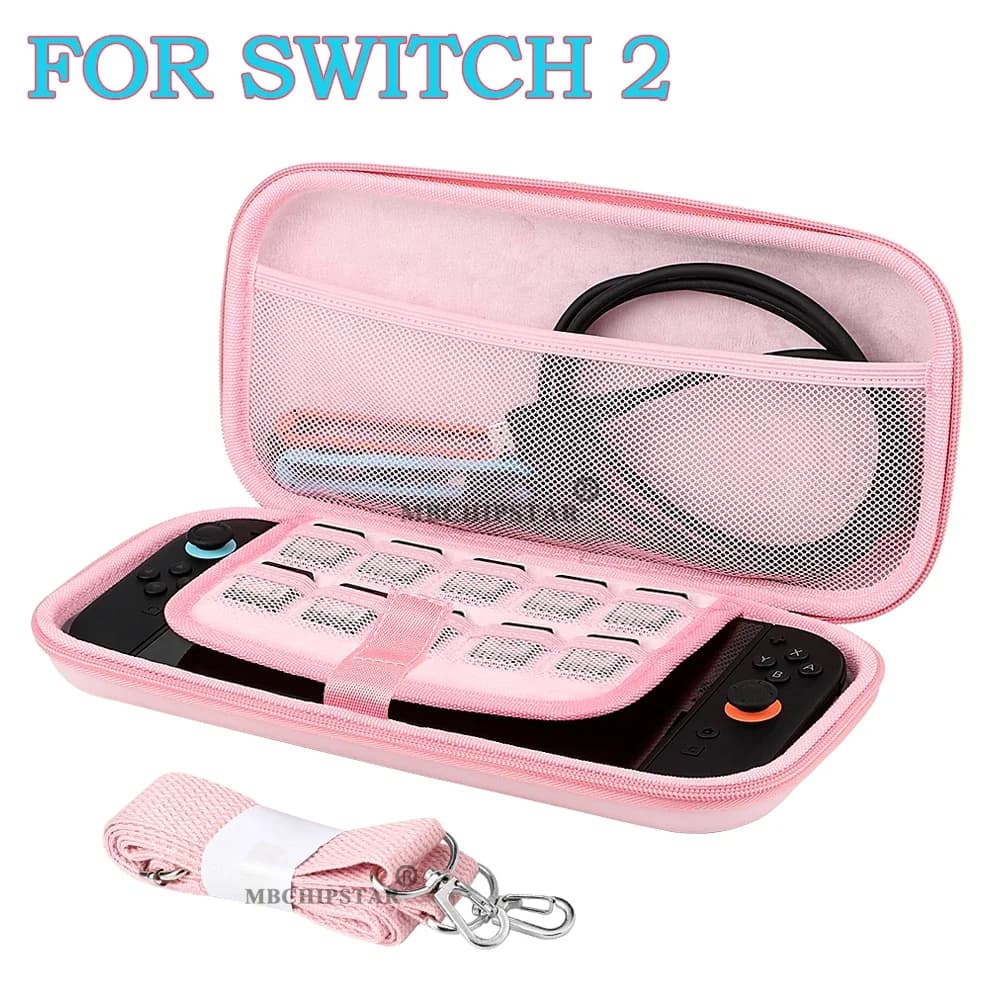 Custodia protettiva in EVA per custodia per Nintend Switch 2 Custodia da viaggio portatile con 10 slot per carte da gioco
