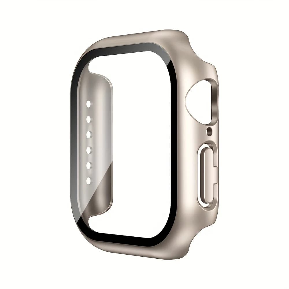 Vetro + copertura per custodia Apple Watch 9 8 7 6 SE 5 iWatch Accessorie protezione schermo Apple watch serie 44mm 40mm 41mm 45mm 42mm 38mm