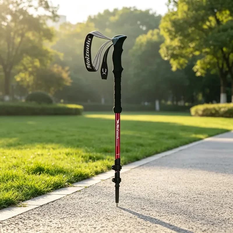 Adjustable Aluminum Trekking Poles Lightweight All Terrain Hiking Sticks with Comfortable Grip for Outdoor Walking and