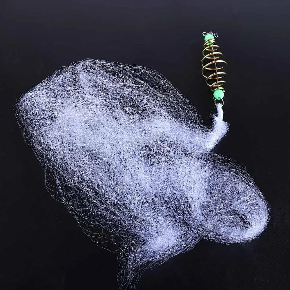 Rete per gamberetti Rete da lancio Perlina luminosa Granchio Web Cast Gill Feeder Trappola per pesciolini Trappola da pesca Rete per pesci di mare Trappola per rete da pesca