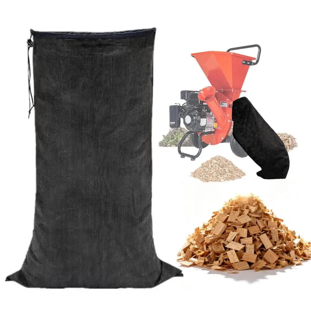 Borsa per la raccolta del trituratore di foglie Borsa sostitutiva per trituratore di foglie da 24" x 54" Borsa di raccolta riutilizzabile per foglie di trucioli di legno