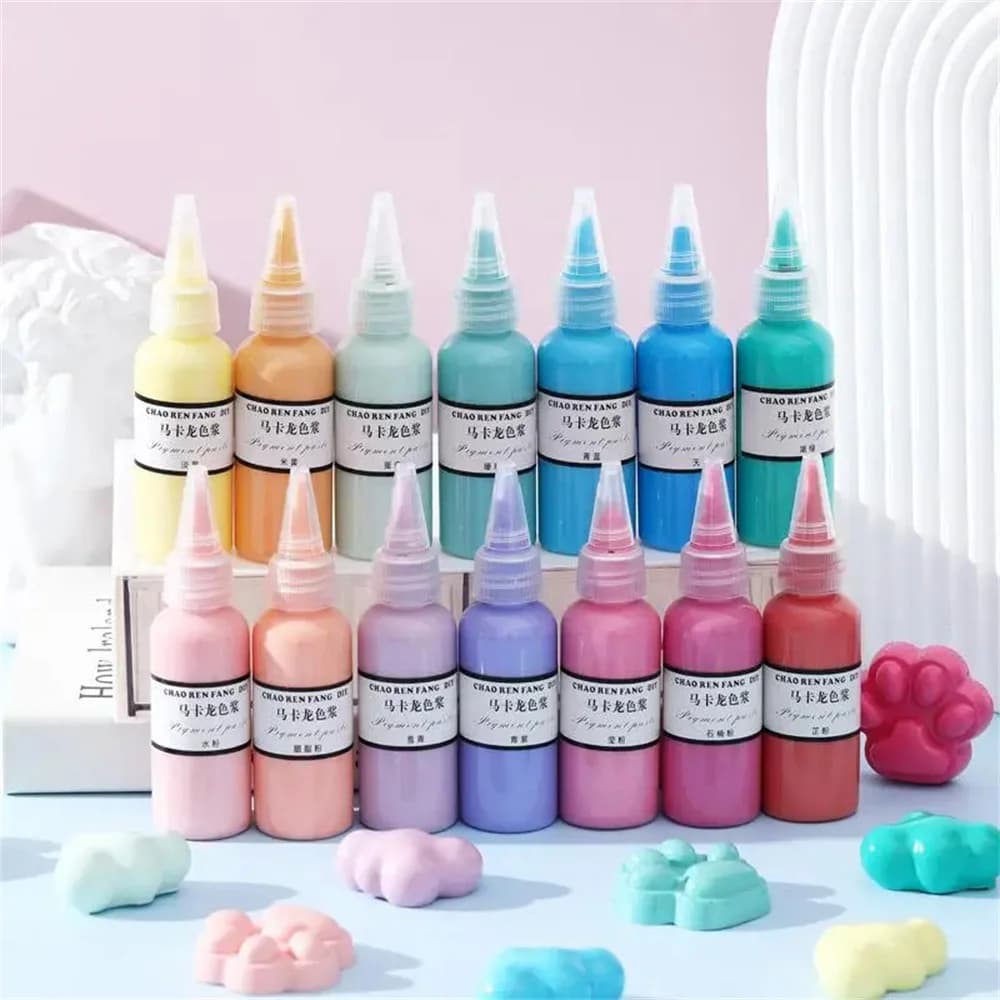 50g/barattole Pasta Pigment Resin Epoxy Collar UV Coloring Makaron Pigment FAI FROM THE FAI Stamp In Epoxy Resin Creation of Jewelry Pasta Dye Gadget