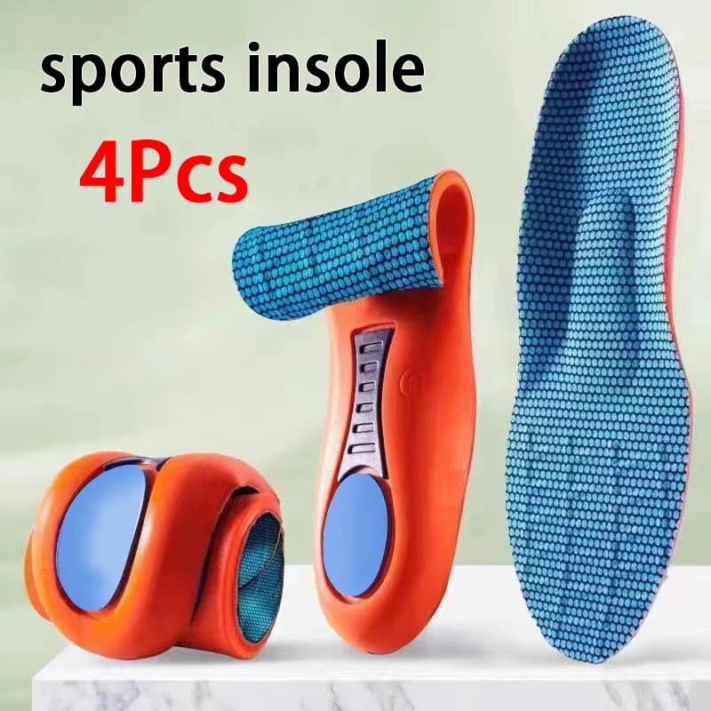 Shock-absorbing sports insoles Men's and women's arch support insole Breathable comfort Shoe Pads 2Pcs/4Pcs