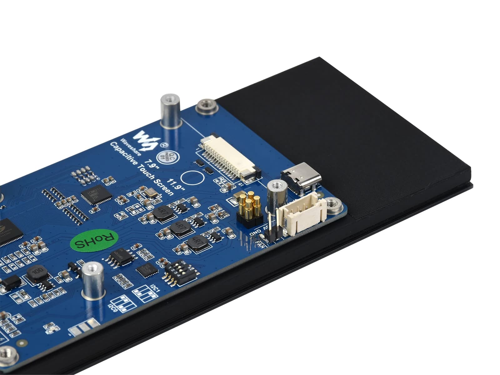 7.9 inch DSI touchscreen display for Raspberry Pi 5/4B/3B+, 400x1280 IPS, 5 point capacitive touch, uses MIPI DSI interface