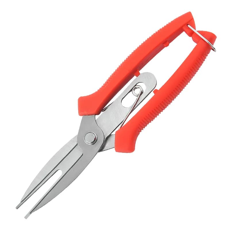 2PCS Stainless Steel Pruning Shears, Professional Garden Scissors with Spring for Branch Trimming, Flower Cutting
